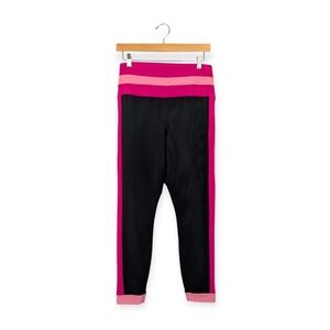 Beach Riot Sport Black & Pink Amour Colorblock Melinda Leggings Size XL